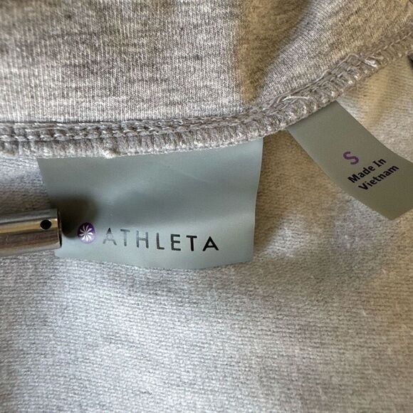 Athleta Sentry Cowl Neck Pullover Hoodie Sweatshirt Gray Size Small Lounge - Picture 5 of 7